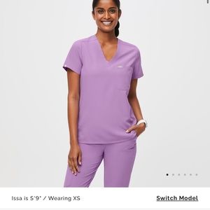 Lilac dawn figs scrubs nwt size xs top and small bottom